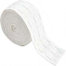 10 m/10,9 yardas Cinta blanca para dobladillo de cortinas con pliegue profundo, cinta para encabezado de cortinas para cortinas ligeras, cortinas de ventana, cortinas de puerta y cortinas de ducha