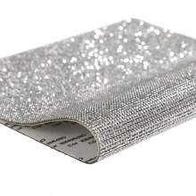 1pc Shiny Crystal Rhinestone Sticker, 7.8 X 9.4 Inches, DIY Self-Adhesive Sparkle Decor For Car, Phone, Crafts