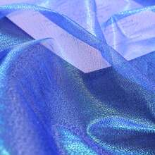 1 pièce Tissu de tulle organza irisé couleur sirène ciel étoilé, Tissu de tulle scintillant prédécoupé pour le DIY, les costumes de scène, la décoration de fête - Multicolore - Voir 20