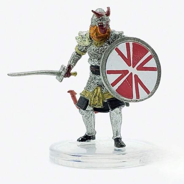 "Tiefling Battlemaster - A Striking Figure From The Waterdeep Dungeon Of The Mad Mage Collection #7 In Fantasy - Themed Miniatures"