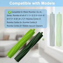 Dual Rubber Roller Brushes Compatible With IRobot Roomba E & I & J Series E5 E6 E7 I1 I1+ I2 I3 I3+ I4 I4+ I6 I6+I7 I7+ I8 I8+ J6+ J7 J7+, Combo I5 I5+J5 J5+ Vacuum Cleaner Accessories - one-size - View 7