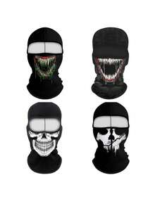 1pc Unisex Balaclava Ski Mask, For Cycling, Skiing, Motorcycle Riding, Outdoor Travel, Windproof & Sun Protection - Multicolor - View 2