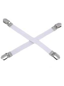 4 Peças Grampos Elásticos para Lençol de Cama, 2 Clipes Cinto Fixador Grampos para Lençol de Cama Antiderrapantes Grampo para Cobertor de Colchão