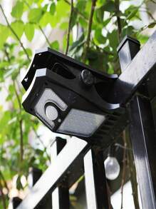 1pc/2pcs Solar Clip-On Light - Motion Sensor, USB & Solar Powered For Garden, Patio & Camping(USB Cable Not Included)(1500mAh)