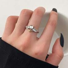 1/2pcs Angels And Demons Couple Cartoon Ring