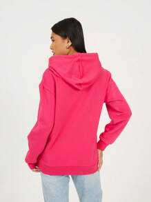 brave soul Classic Hooded Sweatshirt, Pink - Pink - View 5