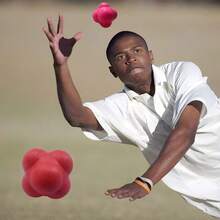 حسّن رشاقتك وسرعة ردة فعلك باستخدام هذه الكرة سداسية الاتجاهات - مثالية للتدريب على كرة التنس والرياضات الأخرى قطعة واحدة - متعدد الألوان - مشاهدة 4