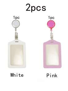 10/5/3/2/1 pièce Set Porte-carte de bus vertical minimaliste portable, fournitures de bureau, carte de repas étudiant, carte d'identité professionnelle, portefeuille compact en PU, convient aux étudiantes, enseignantes, amies, cadeau de la Saint-Valentin, mini porte-cartes - Multicolore - Voir 23