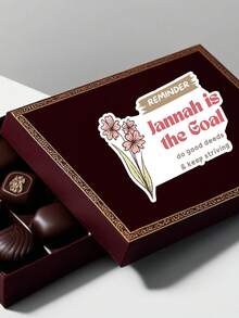 1/3pcs Jannah Is The Goal Stickers - Do Good Deeds & Keep Striving, Stickers For The , Self-Adhesive Decal For Laptops, Water Bottles, Journals, Enhance The Sense Of Happiness, Gifts For Her, Birthday Gifts, Toy Stickers, Muslim Stickers, Islamic Sticker, Motivational Stickers, Goal Sticker, Faith Stickers, Holiday Stickers - Black - View 4