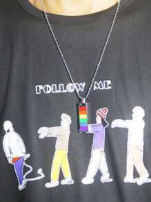 1pc Titanium Steel Plain Rectangle Necklace, Multicolor Unisex Couples Necklace, Personalized Men Accessories, Suitable For Music Festival & Daily Wear