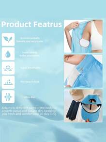 10pcs Sweat Pads For Under Arms And 10pcs Hat Sweat Liner And 10pcs Shirt Collar Protection, Large Armpit Sweat Pads For Women, Disposable Underarm Sweat Pad,Absorbent Cap Pads,Shirt Sweat Liner