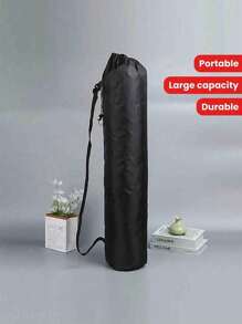 1pc Folding Chair Storage Bag, Large Capacity Portable Folding Chair Storage Bag,Garden Chair Storage Bag,Extra Large Oxford Cloth Storage Bag With Drawstring, Multipurpose Straight Shape Organizer For Tripod, Folding Chair, Cool Seat