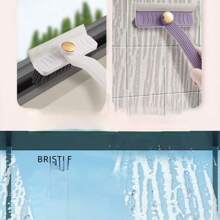 Multifunctional Rotating Hard Bristle Tile & Crevice Cleaning Brush, 2-In-1 Bathroom Tile, Window, Wall, Floor Scrub Brush