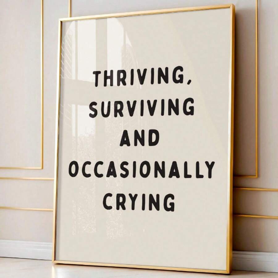 1PC Unframed This Is A High Class Joint Act Accordingly Motivational Poster Funny Quote Inspirational Painting Canvas Print Minimalist Preppy Wall Art Picture For Dorm, Apartment,Office,Living Room,Bedroom,Modern Home Decoration - Multicolor - View 1