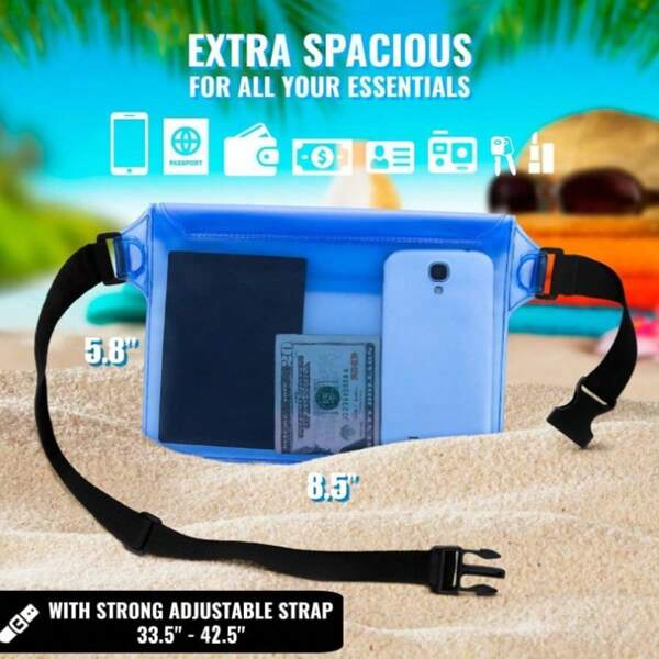 Waterproof Waist Bag, PVC Touchscreen Phone Pouch, Large Capacity Multi-Functional Waterproof Waist Pack For Outdoor Photography