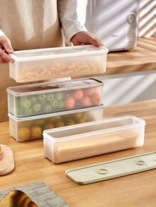 2 piezas Caja pequeña para pasta, recipiente de almacenamiento de fideos rectangulares transparentes blancos con tapa - Caja sellada para alimentos Preservation, reutilizable y apilable para Pasta, Grains, Snacks, Refrigerador de cocina, regalos de Navidad/Halloweeneen - Multicolor - Ver 9