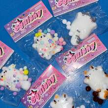 1 件可爱逼真的毛绒猫挤压玩具，可缓解压力，非常适合青少年 - 彩色 - 查看 8