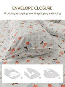 Set de 2/3 cearșafuri cu elastic în culoarea cireșei (1 cearșaf cu elastic și 1/2 fețe de pernă fără pilotă)