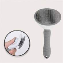 1 pieza Cepillo para perro, Cepillo para gato, Peine antipulgas, Cepillo de limpieza automático, Cepillo para arreglo de mascotas, Cepillo de masaje para mascotas, Cepillo para eliminar el pelaje, Herramienta desmanteadora, Peine desenredador, Cepillo de eliminación automática de pelo, Herramienta de limpieza para mascotas, Etiqueta recolectora de pelo, Cepillo para perro, Cepillo para gato, Peine recolector de pelo de mascotas, Accesorios para mascotas, Suministros para mascotas