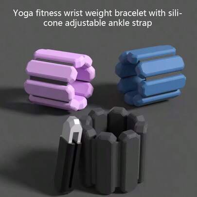 男女通用可拆卸腕部负重器，可调节脚踝负重腕部，适用于家庭健身房锻炼、瑜伽、散步、跑步、跳舞、健身、旅行、腕部负重器、女士脚踝负重器、可调节腕部负重锻炼、家庭健身房锻炼、跑步、瑜伽、训练、力量训练、一套 2 个（每个 1 磅）健身房配件、运动、健身房、家庭锻炼、健身房负重器、负重器、女士负重器