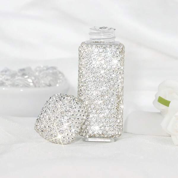 1pc Mini Portable Shiny Waterproof Pill Box, Perfect For Travel And Outdoor Medicine Organization, Emergency Medical Supplies, Also A Stylish Car Decoration, Ideal For Gift Giving.