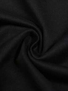Camiseta gráfica de vacaciones familiares de manga corta con cuello redondo de algodón negro de 180 g para mujer: diseño estampado elegante para uso informal de verano, camiseta moderna con estampado de palmeras, camiseta cómoda y liviana, perfecta para salidas a la playa o estilo relajado diario - Negro - Ver 4