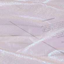 1 pièce Tissu de tulle organza irisé couleur sirène ciel étoilé, Tissu de tulle scintillant prédécoupé pour le DIY, les costumes de scène, la décoration de fête - Multicolore - Voir 27