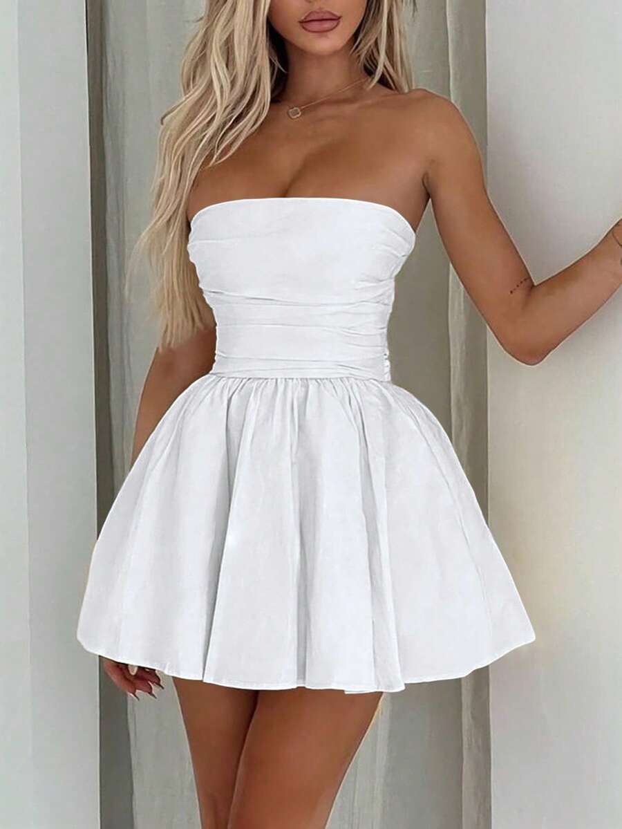 Unadoll Ladies Đi Nghỉ Mát Bãi Biển, Hẹn Hò, Ngày Lễ Tình Nhân, Ngày Của Mẹ, Mùa Hè Không Dây, Thắt Lưng Gợi Cảm, Tiệc Ngắn Trở Lại Trường, Tiệc Trà, Đầm Dự Tiệc Sang Trọng, Đầm - trắng - Xem 1
