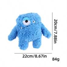 Plush Dog Toy With Monster Design, Featuring Sound Bubble And Crinkle Paper For Interactive Play, Suitable For Indoor And Outdoor Use, Pet Dental Chew Toy, Monster-Themed Gift For Dogs & Cats For Halloween And Christmas