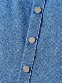 Girls Jeans Skirt With Playful Colorful Bow Accent, Versatile