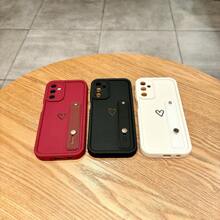 1pc Fashionable Stair-Like Photo Frame With Wrist Strap Stand, Protective Phone Case Compatible With IPhone 12/13 Pro Max, Honor X7, Galaxy A56 5G, Infinix Smart 8, Infinix Hot 40i, Spark 20, Spark 20C, Spark Go 2024, Redmi Note 14 5G, Moto E22/E22i, OPPO A54, Simple Design For Daily Use And Carrying Out Waterproof Shockproof Anti-Fall Scratch Resistant