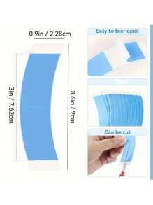 10 piezas de cinta adhesiva doble faz resistente al agua y al sudor, hipoalergénica, para sujetar pelucas de forma segura, delicada con la piel, sin látex y fácil de quitar, perfecta para el pegado de frontales de encaje y postizos