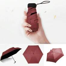 Mini Pocket Umbrella Ultralight 5 Ribs Parasol Rain Sun Umbrella Women's Man Girls Anti UV Portable Folding Umbrella Parasol
