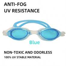 [1pc] Adult Swimming Goggles - High Definition Anti-Fog + UV Protection, Essential For Swimming Competition And Training, Suitable For Men And Women, Romantic Swimming On Valentine's Day, Large Frame Waterproof, Must-Have Tool For Learning To Swim