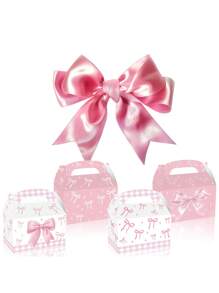 1set/3pcs,Festival Party Gift Boxes, Paper Dessert And Cake Gift Boxes, Suitable For Weddings, Anniversaries, And Celebration Events