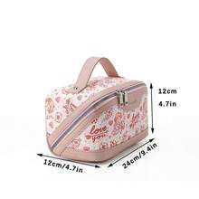 1pc Women's Large Capacity Multi-Layer Makeup Bag, Makeup Case Organizer, High-End