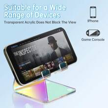Acrylic Phone Holder, A Portable Phone Holder Suitable For Desktop Anti Slip Tabletops, 4-8 Inch Smartphone Holder