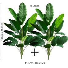 65-96-119cm (46.85 Inches) Artificial Tropical Banana Tree Palm Tree Fake Banana Tree Real Touch Strelitzia Plastic Plants For Home Garden Hotel Office Store