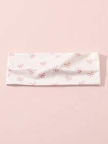 1pc Women's Soft Bowknot Printed Headband, Anti-Slip Beach/Holiday Headband, Stretch Yoga Sports Hair Accessories, Versatile For Daily Wear Turban Headband, Hairband Fall Winter Hair Band For Vacation Outfits Woman - Multicolor - View 7