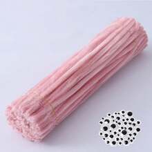 75/101/105 件手工毛根工艺套装，3 种不同套装可选；75 件套装包含 50 根毛根 + 5 个自粘活动眼睛；101 件套装包含 100 根毛根 + 1 张卡片/热熔胶棒；105 件套装包含 100 根毛根 + 5 个自粘活动眼睛。