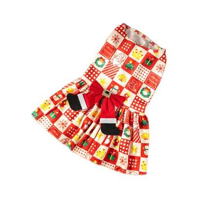 Christmas Pet Colorful Dress Multicolor