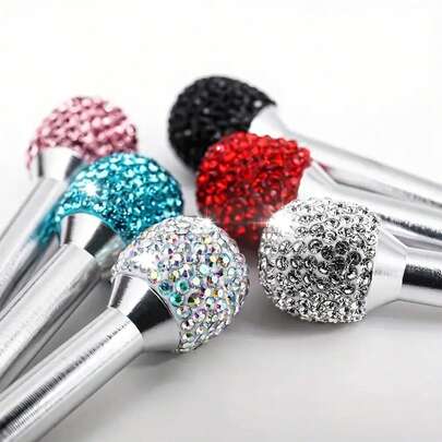 زوج من مقابض الباب و أقفال السيارة الكونية المرصعة بالألماس، من سبيكة الألومنيوم المرصعة، إكسسوارات تزييني للباب