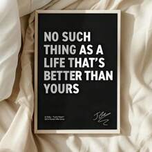 1pc Inspirational Canvas Wall Art - "Love Yourz" Lyrics Quote Poster, J. Cole – 2014 Forest Hills Drive - Motivational Rap Lyrics Artwork - For Home, Bedroom, Office, Cafe - Perfect Gift For Music Lovers & Fans, Unframed