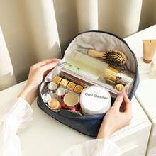 1pc Women's Large Capacity Multi-Layer Makeup Bag, Makeup Case Organizer, High-End