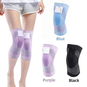1 件高弹压缩护膝健身房配件膝盖支撑运动护膝健身房护膝