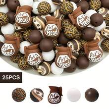 95 pezzi di perline in silicone a tema caffè 3D, perline in silicone all'ingrosso includenti tazza di caffè e perline a forma di sacchetto di caffè, perline in silicone rotonde multicolore da 15mm e perline in silicone rotonde di colore solido, e perline in silicone esagonali da 14mm e perline in silicone a forma di fagiolo da 12mm, per realizzare portachiavi, gioielli per collane, artigianato fai-da-te per quaderni