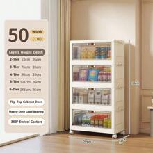 Multilayer (5/4/3/2/1) Freestanding Baby Wardrobe, Thick Infant Storage Cabinet, Household Snack & Clothes Organizer Box, Kids Mini Closet