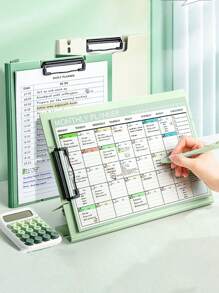 1 قطعة لوحة إرفاق قابلة للطي عمودية لتنظيم الملفات، أفقي أو عمودي متاح ، لوح كتابة محمول للتلخيص والتنظيم، لوحة بلاستيك بسيطة، مناسبة لإدارة مستندات العائلة، كتابة ورق A4، رسم الوقت الحر، لوازم المكتب، أعمال يدوية، أثاث المنزل، لوازم رسم ولوحات السفر