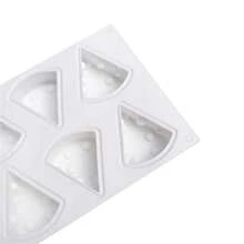 Cetakan Pola Keju 8 Lubang, Tahan Suhu Tinggi, Mudah Dilepas dari Cetakan, Cocok untuk Sabun Buatan Tangan, Lilin, Gipsum, dan Produksi Seni Kerajinan Tangan Lainnya, Tersedia Dua Ukuran untuk Dipilih - Putih - View 9