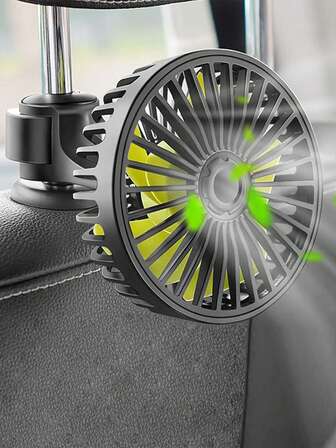 USB Car Seat Fan, Car Fan, 5V USB Car Cooling Fan, 360° Rotatable Car Fan. 5 Fan Blades, 3 Speeds, Select The Appropriate Setting As Needed, Ideal For Providing Cool Airflow For Passengers/Pets, Keeping Them Cool. Compact Size, Space-Saving, Easy To Carry. The Car Fan Is Suitable For Sedans, SUVs, RVs, Trucks, And More.